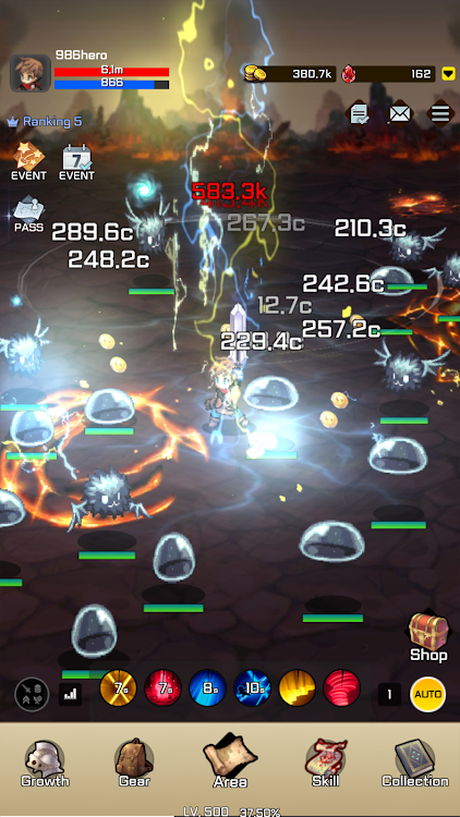 #5. Idle 999th Hero: AFK RPG (Android) By: EKGAMES