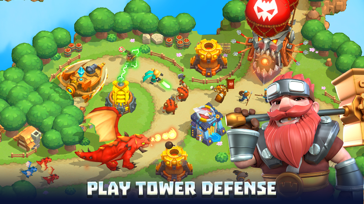 #2. Wild Sky: Tower Defense TD (Android) By: Funovus