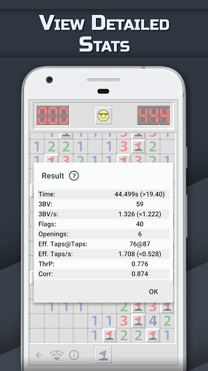 #5. Minesweeper GO - classic game (Android) By: evolvegames