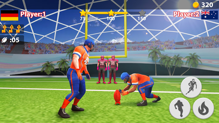 #3. Rugby Game: Flick Quarterback (Android) By: 1der Sports