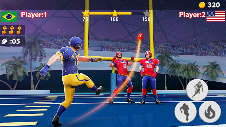 #4. Rugby Game: Flick Quarterback (Android) By: 1der Sports