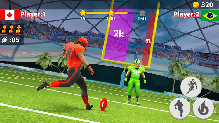 #6. Rugby Game: Flick Quarterback (Android) By: 1der Sports