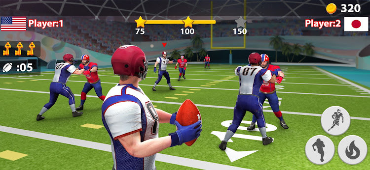 #8. Rugby Game: Flick Quarterback (Android) By: 1der Sports