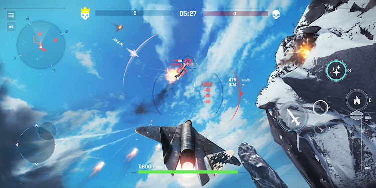 #8. Sky Combat 2: Air Combat PvP (Android) By: Azur Interactive Games Limited