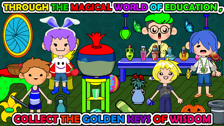 #2. My Magical World Pretend Town (Android) By: Kid Fun Factory