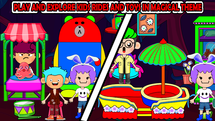 #7. My Magical World Pretend Town (Android) By: Kid Fun Factory