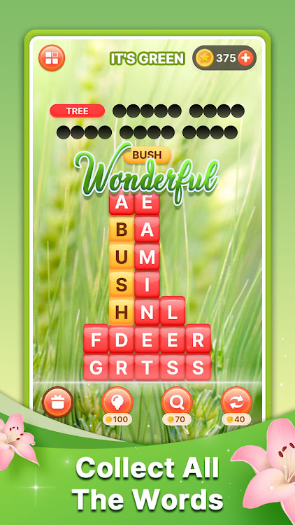 #2. Word Search Block Puzzle Game (Android) By: Panda Word Puzzle