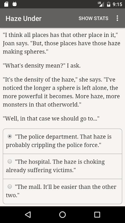 #6. The Haze Under Windbrooke (Android) By: Hosted Games