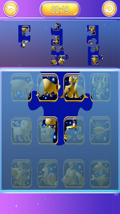 #6. Zodiac Signs Jigsaw Puzzle (Android) By: Quikthinking Software