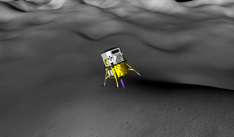 #5. Perilune - 3D Moon Landing Sim (Android) By: George Kristiansen