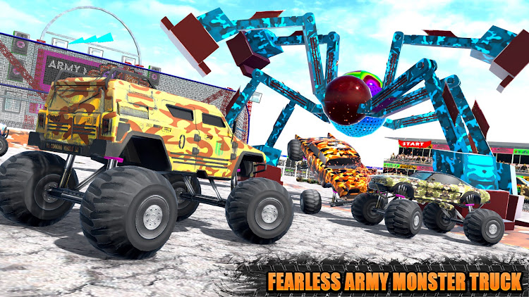 #3. Army Monster Truck Game Derby (Android) By: Extreme Games Production