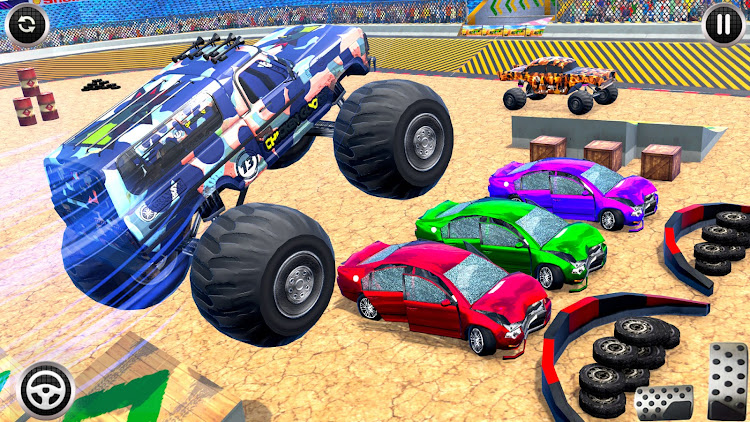 #4. Army Monster Truck Game Derby (Android) By: Extreme Games Production