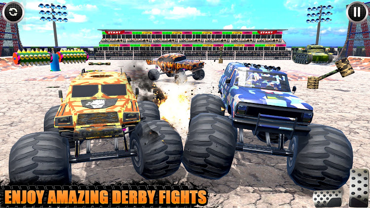 #5. Army Monster Truck Game Derby (Android) By: Extreme Games Production