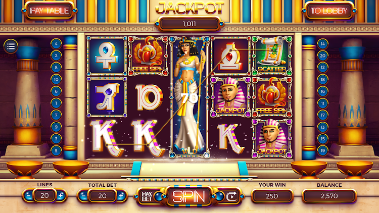 #2. Ancient Slots: Epic Wins (Android) By: Ashva Soft