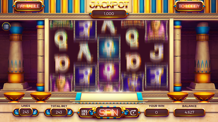 #4. Ancient Slots: Epic Wins (Android) By: Ashva Soft