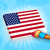 Flag Painting Puzzle Game icon