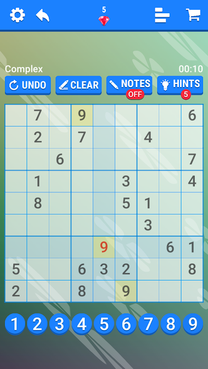 #6. Sudoku - Number Place Puzzle (Android) By: phuocly