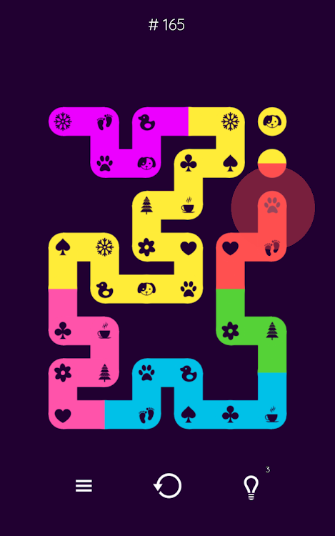 #7. Fill Multicolor - Dots puzzle (Android) By: AleCGames