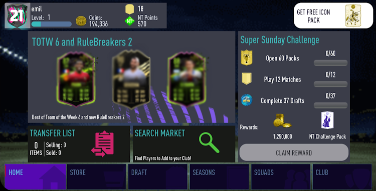 #4. NT 21 Draft + Pack Opener (Android) By: Nicotom 2021