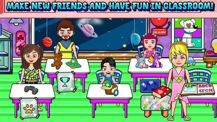 #3. My Family World : School Day (Android) By: My family World