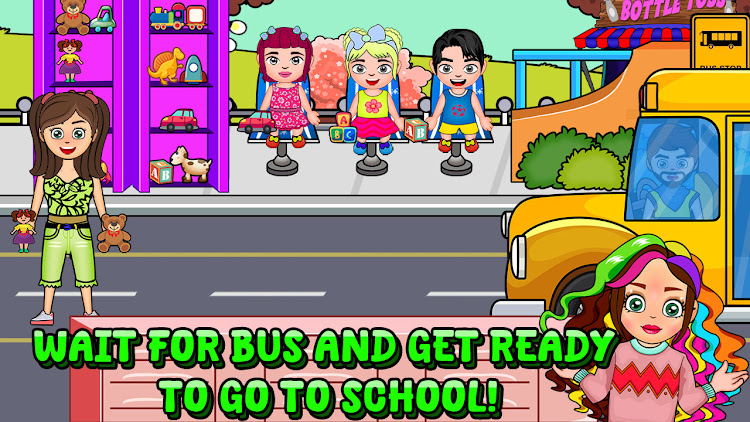 #7. My Family World : School Day (Android) By: My family World