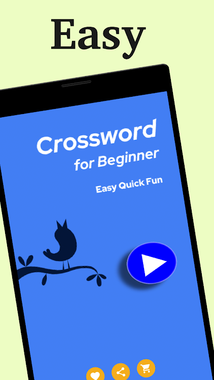 #5. Easy Crossword for Beginner (Android) By: PocketStar