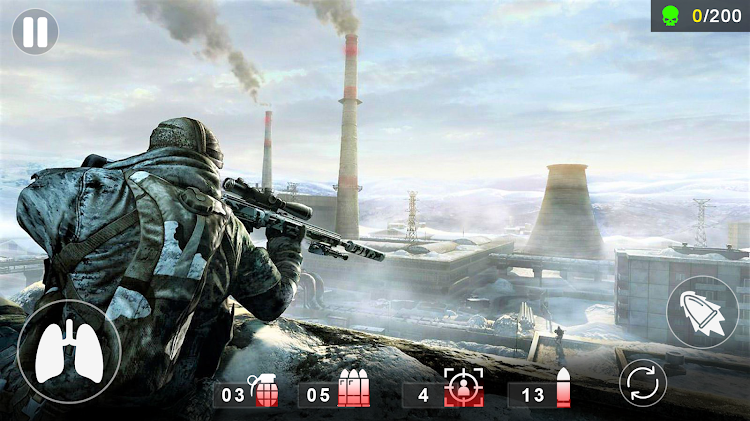 #3. American Sniper Mission Games (Android) By: Offline Games 2023 War Gun Games 2023 Games Boys