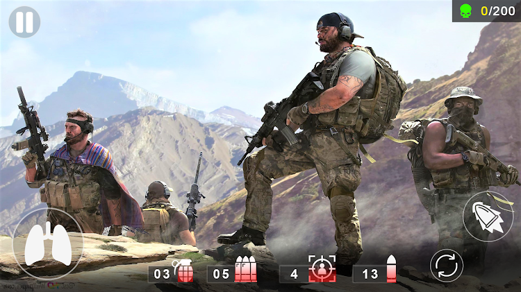 #4. American Sniper Mission Games (Android) By: Offline Games 2023 War Gun Games 2023 Games Boys