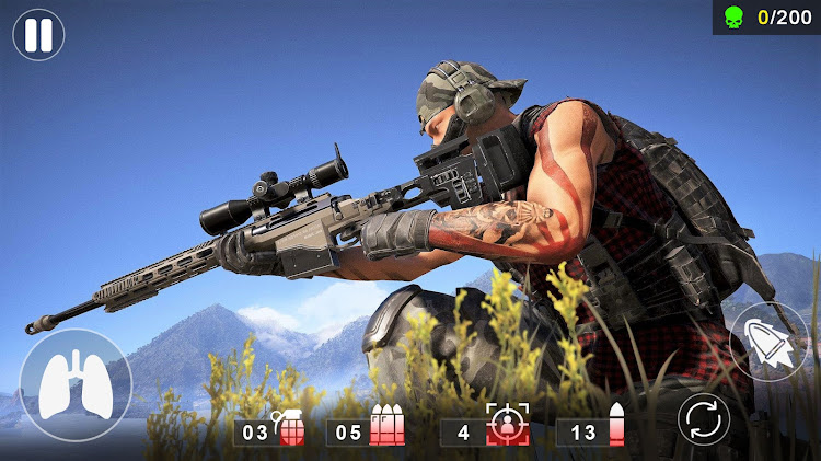 #10. American Sniper Mission Games (Android) By: Offline Games 2023 War Gun Games 2023 Games Boys