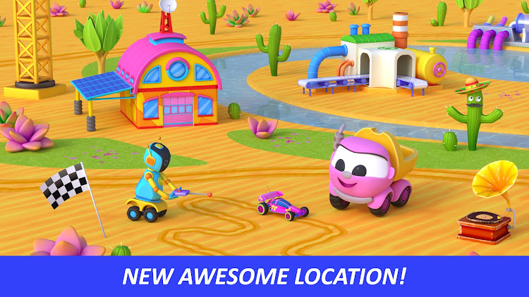 #9. Leo and Cars World: kids games (Android) By: Lazy Shrimp Studio - learning games for kids