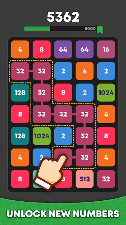 #6. Number Match - Merge Puzzle (Android) By: Loop Games A.S.