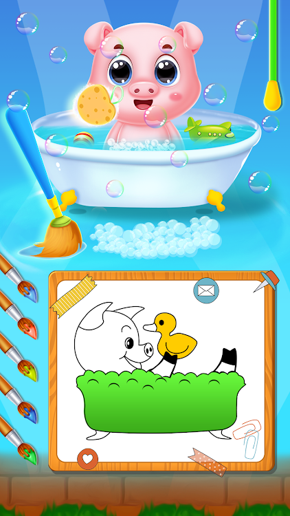 #5. Pinky pig mom newborn (Android) By: Pinky Pig Game