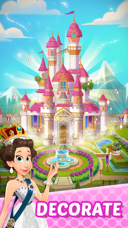 #7. Queen’s Castle : Merge & Story (Android) By: PivotGames. Inc.