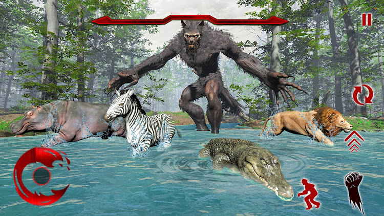 #4. Wild Werewolf Hunting Bigfoot (Android) By: City Of Eagles