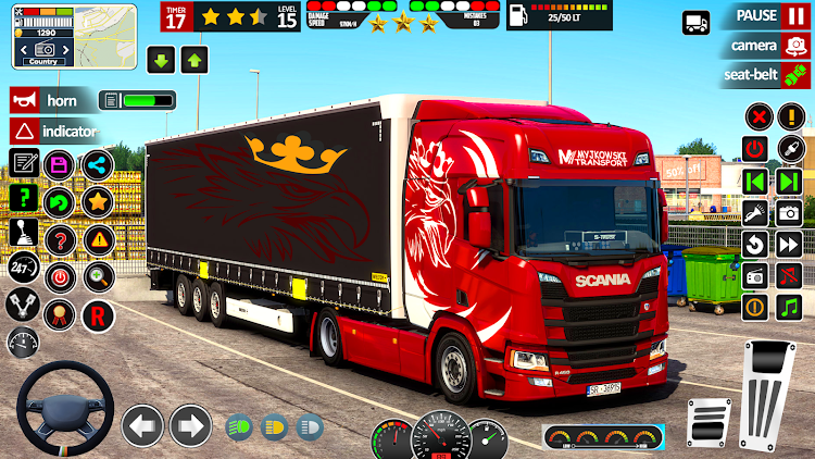 #3. Truck Driving Game Sim 3d (Android) By: GamePod