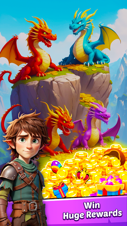 #5. Dragon Fight - Merge Games (Android) By: Feel Frolic Games