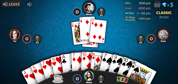 #3. Spades - Offline Card Games (Android) By: dedi