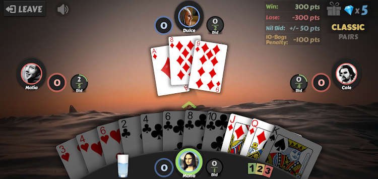 #6. Spades - Offline Card Games (Android) By: dedi