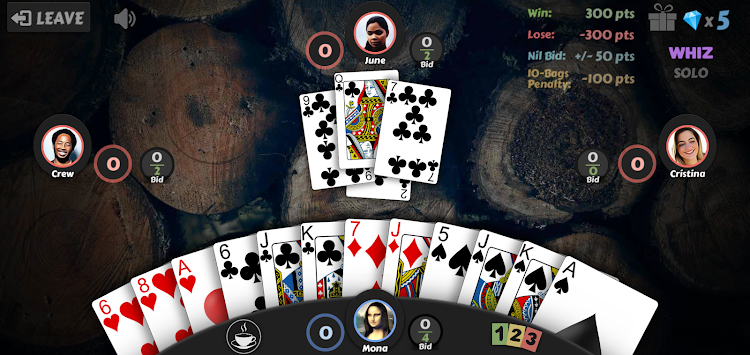 #7. Spades - Offline Card Games (Android) By: dedi