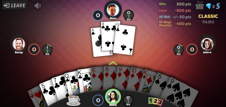 #8. Spades - Offline Card Games (Android) By: dedi