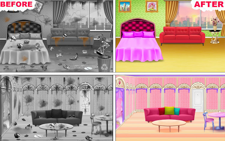 #5. Hotel Room Cleaning Girls Game (Android) By: Crazy Bull Studio