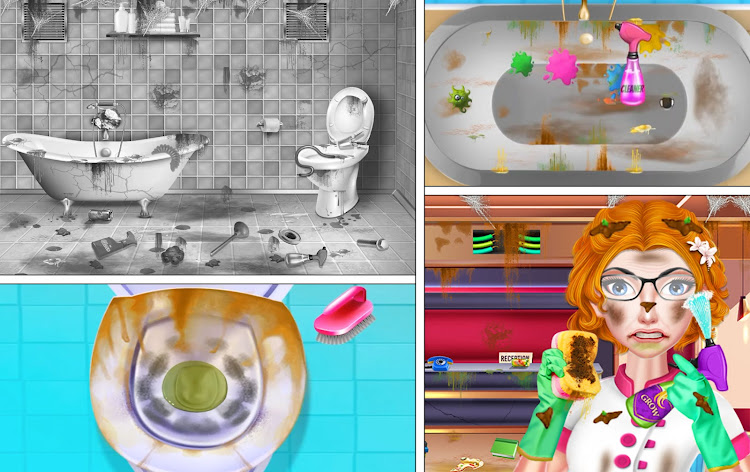 #6. Hotel Room Cleaning Girls Game (Android) By: Crazy Bull Studio