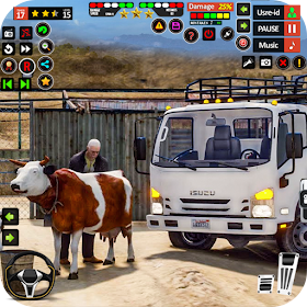 US Truck Driving Animal games