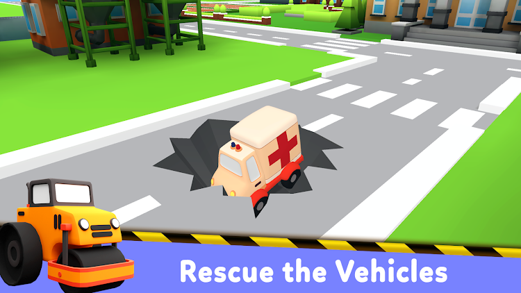 #3. Construction Vehicles & Trucks (Android) By: Timpy Games For Kids, Toddlers & Baby