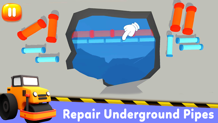 #7. Construction Vehicles & Trucks (Android) By: Timpy Games For Kids, Toddlers & Baby