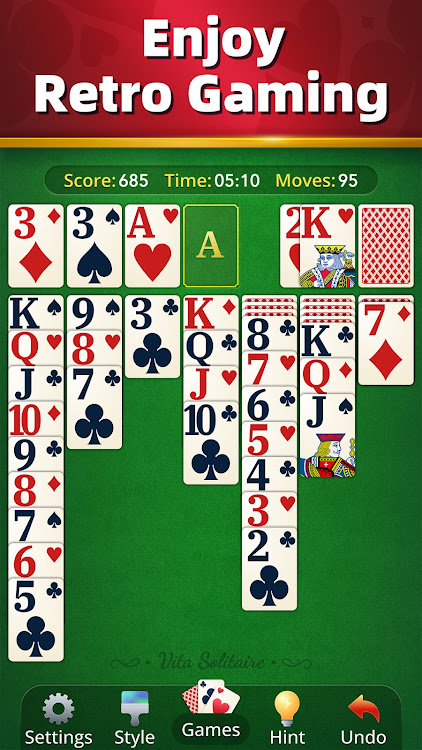 #7. Vita Solitaire for Seniors (Android) By: Vita Studio.