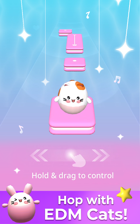 #6. EDM Cats - Dancing Tiles Hop (Android) By: AMANOTES PTE LTD