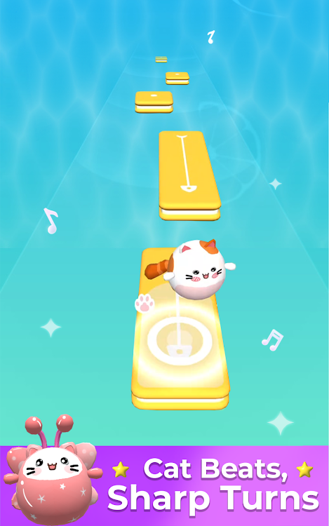 #8. EDM Cats - Dancing Tiles Hop (Android) By: AMANOTES PTE LTD