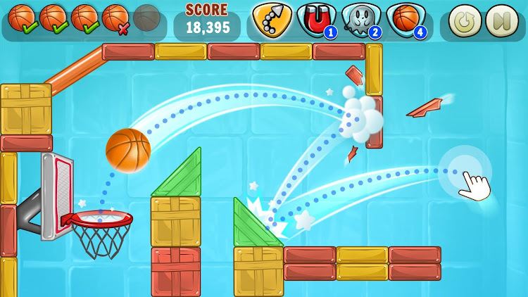 #6. Basketball Games: Hoop Puzzles (Android) By: RV AppStudios