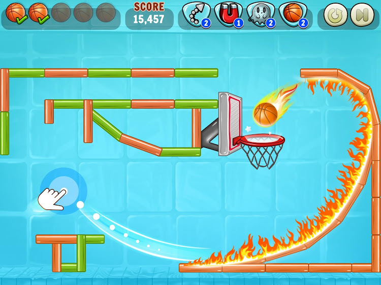 #8. Basketball Games: Hoop Puzzles (Android) By: RV AppStudios